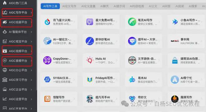 白杨SEO：ai搜索引擎优化工具有哪些？我常用的AIGC工具分享(图3)